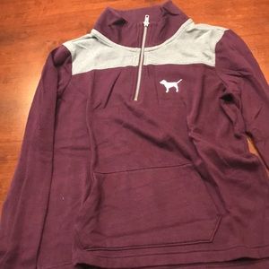 Maroon half zip